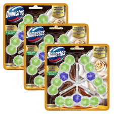 DOMESTOS Aroma Lux WC frissítő blokk White Rose Dream koncentrált illóolajokkal (9x50g) tisztító- és takarítószer, higiénia