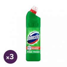 DOMESTOS Extended Power fertőtlenítő hatású folyékony tisztítószer, pine (3x750 ml) tisztító- és takarítószer, higiénia