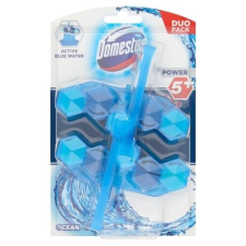 DOMESTOS Toalett fertőtlenítő DOMESTOS Power5 Blue White Ócean Duo Pack 2x53g tisztító- és takarítószer, higiénia