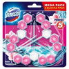 DOMESTOS Toalett fertőtlenítő DOMESTOS Power5 Pink Mangolia Mega Pack 3x55g