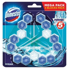 DOMESTOS Toalett öblítő DOMESTOS Power5 Ocean 3x55 g tisztító- és takarítószer, higiénia