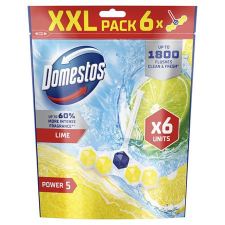 DOMESTOS WC frissítő blokk, 6 db-os, DOMESTOS &quot;Power 5&quot;, lime tisztító- és takarítószer, higiénia