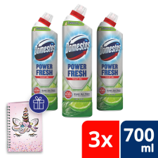 DOMESTOS WC tisztító gél, lime fresh (3x700 ml) tisztító- és takarítószer, higiénia