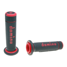 Domino A180 ATV 22/22mm fekete-piros kormánymarkolat szett hüvelykujjas gázkarhoz egyéb motorkerékpár alkatrész