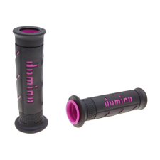 Domino A250 on-road fekete/pink nyitott végű kormánymarkolat szett egyéb motorkerékpár alkatrész