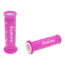 Domino A250 on-road pink/fehér nyitott végű kormánymarkolat szett egyéb motorkerékpár alkatrész