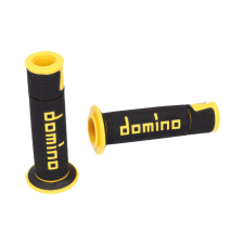 Domino A450 On-Road Racing markolat fekete / sárga (nyitott végű) egyéb motorkerékpár alkatrész