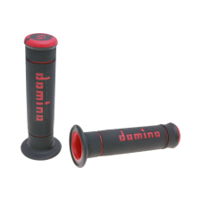 Domino Domino A240 Trial fekete/piros kormánymarkolat szett markolatgumi