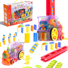  Dominó lokomotív expressz  - vonatozó játékszett 80 db dominóval (BBI-6680_1) társasjáték