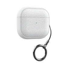 Domshop AirPods tok bőrhatású textúrával, kulcstartóval fülhallgató, fejhallgató tok