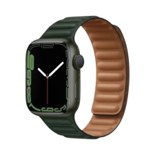 Domshop Apple Watch Mágneses Bőr Szíj okosóra kellék