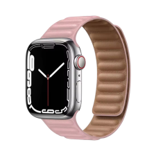 Domshop Apple Watch Mágneses Bőr Szíj okosóra kellék