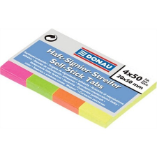DONAU 20x50 mm papír vegyes színű jelölőcímke (4x50 lap) információs címke