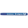 DONAU Alkoholos marker, 2-4 mm, kúpos, DONAU "D-signer U", kék