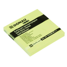 DONAU ECO 76x76mm öntapadó jegyzettömb - Sárga (100 lap / tömb) (7593001PL-11) jegyzettömb