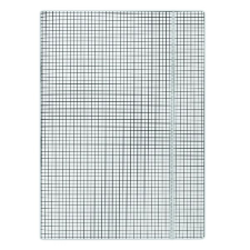 DONAU Gumis mappa DONAU A/4 karton kockás fehér mappa