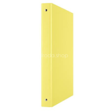 DONAU Gyűrűs könyv, 4 gyűrű, 35 mm, A4, PP/karton, DONAU, citromsárga gyűrűskönyv