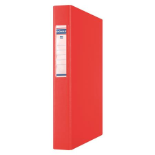 DONAU Gyűrűs könyv, 4 gyűrű, 40 mm, a4, pp/karton, donau, piros 3735001pl-04 gyűrűskönyv