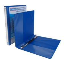 DONAU Gyűrűs könyv, panorámás, 4 gyűrű, D alakú, 44 mm, A4, PP, DONAU, kék (D278825K) irodalom