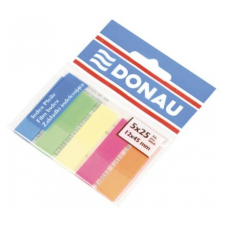 DONAU Jelölőcímke, műanyag, 5x25 lap, 12x45 mm, DONAU, n jegyzettömb