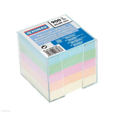 DONAU Kockatömb műanyag dobozban színes, nem ragasztott 83 x 83 x 75 mm jegyzettömb