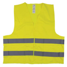 DONAU Mellény, jól láthatósági, 2LX méret, DONAU  Safety , sárga