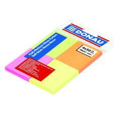 DONAU Öntapadó jegyzettömb DONAU 38x51 mm 4x50 lap vegyes neon színek post-it