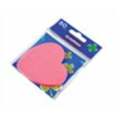 DONAU Öntapadó jegyzettömb, szív alakú, 50 lap, DONAU, rózsaszín jegyzettömb