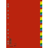 DONAU Regiszter, műanyag, A4, 1-31, DONAU, színes