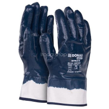 DONAU Szerelőkesztyű, nitril, DONAU &quot;Safety 03&quot;, 10/XL méret, sötétkék védőkesztyű