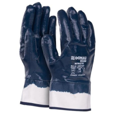DONAU Szerelőkesztyű, nitril, DONAU  Safety 03 , 11/XXL méret, sötétkék