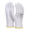 DONAU Szerelőkesztyű, PU, DONAU  Safety , 8/M méret, fehér