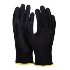 DONAU Szerelőkesztyű, PU, DONAU  Safety , 8/M méret, fekete