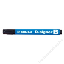 DONAU Táblamarker, 2-4 mm, kúpos, DONAU D-signer B, fekete (D7372FK) filctoll, marker
