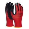 DONAU Védőkesztyű, latex, DONAU  Safety , 7/S méret, piros