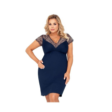 Donna Greta II luxushálóing, sötétkék, plus size 5XL hálóing, pizsama