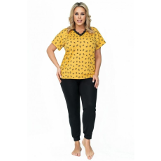 Donna Queen női pizsama, sárga 3XL