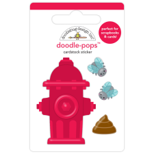 Doodlebug Design Díszítőelem - Doggone Cute - Rest Stop - Doodle-Pops (1 db) matrica