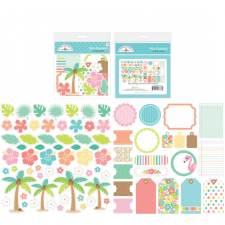 Doodlebug Design Kivágatok - Seaside Summer - Bits &amp; Pieces (1 csomag) matrica