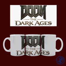  Doom - The Dark Ages logó bögre (Fehér) ajándéktárgy