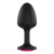 Dorcel Dorcel Geisha Plug Ruby L - pink köves anál dildó (fekete)