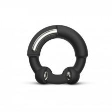 Dorcel Stronger Ring - fém betétes péniszgyűrű (fekete) péniszgyűrű