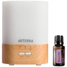 doTERRA Lumo párologtató - juharfa talpas ultrahangos diffúzor ajándék illóolajjal illóolaj párologtató