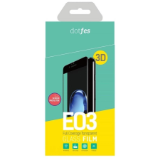 Dotfes E03 iPhone 6 6S Plus (5,5&quot;) fekete 3D előlapi prémium üvegfólia mobiltelefon kellék