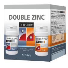  Double Cinc Exc-Inc kapszula 2×30 db vitamin és táplálékkiegészítő