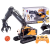 Double E R/C Volvo 3 az 1-ben távirányítós kotrógép