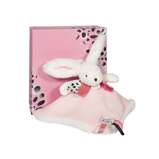 Doudou et Compagnie Paris Doudou Ajándék készlet - nyuszi négyzet alakú takaróval 25 cm készségfejlesztő