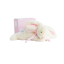 Doudou et Compagnie Paris Doudou Ajándék készlet - Plüss nyuszi rózsaszín 30 cm készségfejlesztő