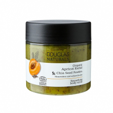 Douglas Naturals Organic Apricot Kernel & Chia Seed Powders Smoothing Body Scrub Testradír 200 g testradír
