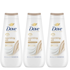 DOVE Advanced Care Nourishing Silk Krémtusfürdő 3x400ml tusfürdők